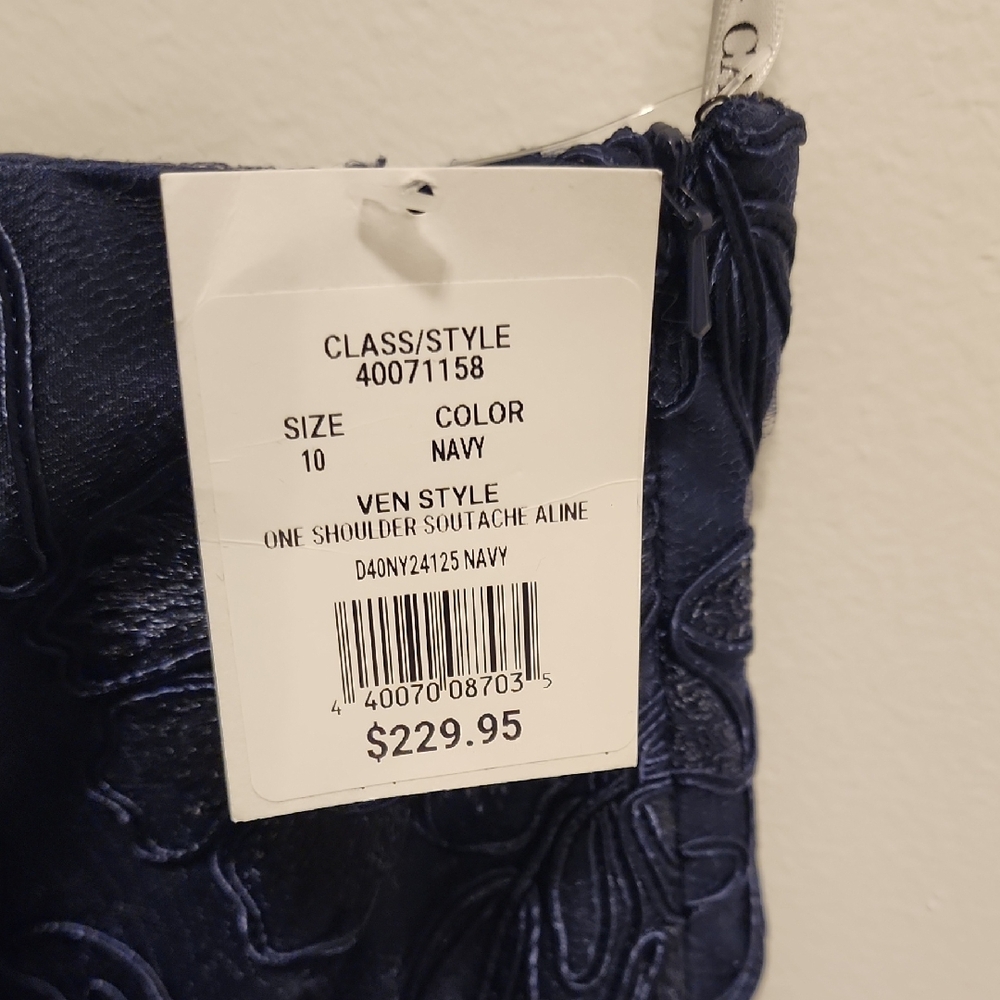 Oleg Cassini Midnight Blue Dress